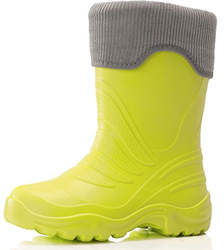 Ladeheid Stivali Imbottiti Bambino e Bambina in Spuma Eva LA-861-2017 (Verde509/Grigio, 28/29 EU)