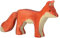 cama24com Fuchs stehend Holzfigur Holzspielzeug von Holztiger mit Palandi® Sticker