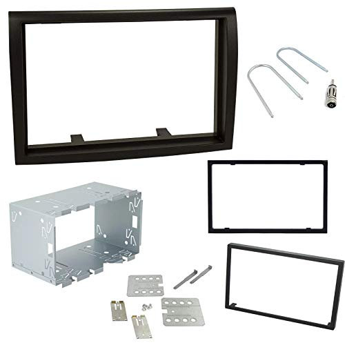 Sound-way Kit Montage Cadre de Radio Adaptateur Autoradio 2 DIN avec Entourage Compatible avec Fiat Ducato/Citroen Jumper/Peugeot Boxer à partir de 2006