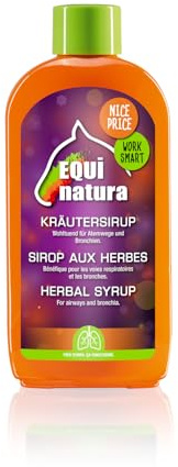 Equinatura Sciroppo alle Erbe | 500 ml | Integratore alimentare per cavalli | Per supportare la normale funzione delle vie respiratorie