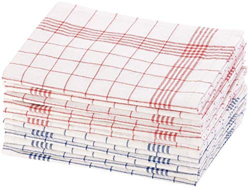Rosenstein & Söhne Geschirrhandtücher: 12er-Set Halb-Leinen-Geschirrtücher, 70x50 cm, OEKO-TEX® Standard 100 (Geschirrtücher Halbleinen, Leinengeschirrtücher, Besteck)