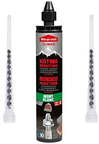 1 mortier composite 300 ml - Colle d’ancrage avec 2 mélanges statiques.
