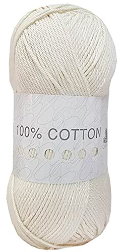 Cygnet 100% Cotton Knitting Yarn (Vanilla Cream 2156)