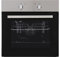 Cookology SFO60SS 60cm Built In Electric Fan Oven - Integrated Single Fan Oven with Grill in Black or Stainless Steel (Stainless Steel)