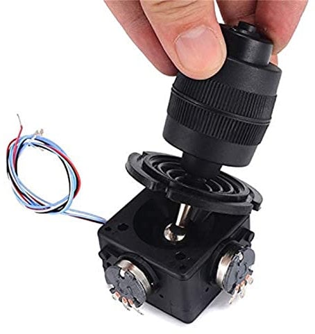 Uadme Potenciometro 10K, Joystick Potenciómetro Botón Control, Joystick Hidraulico, 409B-M4, para Sistemas de Control Móvil Fotografía y Televisión, Control Automático de Máquinas