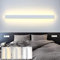 ZTWLEED LED Wandleuchte Innen,36W Wandlampe Innen Moderne Drei Farbtemperaturen 3000K/4000K/6000K Lange Wandbeleuchtung für Schlafzimmer Wohnzimmer Korridor Treppenhaus,100CM Weiß 110-240V