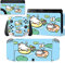 playvital Full Set Protective Stickers for Nintendo Switch OLED Model, Customized Vinyl Decal Skins for Switch OLED Console & Joycon & Dock & Grip - Pool Party Kitten