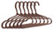 Brute Strength - Kleiderbügel aus Leder, für Anzüge, 6er Set Cognac, Jackenbügel aus Leder, Einkerbungen im Schulterbereich, rutschfest, Jacken, Hemden