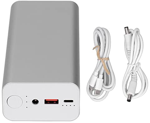Asixxsix Tragbare Ladegerät-Powerbank, 65 W, 30.000 MAh, PD-Schnelllade-Powerbank mit 12 V, 15 V, 19 V DC-Ausgang, 5 V USB-Ausgang und Typ-C-Ausgang für Telefon, PC, MP3, MP4