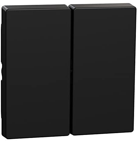 Schneider Electric Merten Wippe für Serienschalter, 2-fach, System M, schwarz matt, Artikelnummer MEG3400-0403