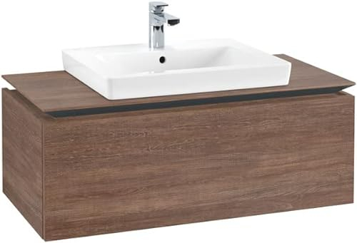 Villeroy & Boch Legato Waschtischunterschrank B680, 1000x380x500mm, Waschtisch mittig, Farbe: Arizona Oak