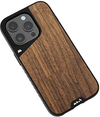 Mous Case for iPhone 15 Pro Max MagSafe Compatible - Limitless 5.0 - Walnut - Protective iPhone 15 Pro Max Case - Shockproof Phone Cover