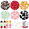 WATINC 22 Stück Craft Punch Needle Untersetzer Kit DIY Bastelpackung Set Stickerei Starter kit Easy Embroidery Coaster Art and Crafts Needle Coaster für Anfänger