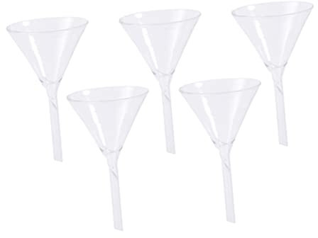 Alipis Embudo Triangular De 40 Mm Para Alimentación De Sólidos Y Líquidos 5 Unidades Para Experimentos Químicos.