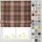 Barnes Blinds - Patterned Roman Blinds, Fully Lined, Custom Sizing Available - Durable Fittings Easy Fit (Tartan Check Red 183cm)