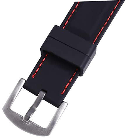 VALICLUD 20 mm Uhrenarmband men's watchbands Wasserdichtes Uhrenarmband Kletter Uhrenarmband Fitness Uhrenarmband Sport Uhrenarmband Uhrenarmbänder Atmungsaktives Uhrenarmband Black