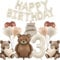 DazzJoy Bär Geburtstagsdeko 3 Jahre Junge, Luftballon 3 Jahre Geburtstag Junge Mädchen, Bären Happy Birthday Ballon 3 Geburtstag Junge, Folienballon 3. Geburtstag Junge, Bär Geburtstag 3 Jahre Junge