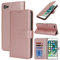 Zouzt Hülle für iPhone SE 2022/2020, 8/7 4,7-Zoll, Stoßfestes PU Leder Handyhülle Lederhülle Klapphülle mit Kartenhalter und Standfunktion Flip Leather Wallet Phone Cover (Roségold)