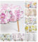 laro Ø 160 cm Premium Line Sommerblumen Bunt Hell Tischdecke rund - PVC Kunststoff - Wasserdicht & abwischbar, Muster:Pfingstrose Pink Weiß, Größe: Rund 160cm