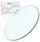 YUEKOPOU Esstisch aus gehärtetem Glas.Couchtisch mit Glasti Round Clear Glass Table Top - 8mm Thick Toughened Explosion-Proof Glass for Dining Tables(75CM(30INCH))