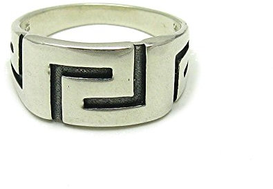 Sterling silber Herren Ring 925 Mäander Empress Größe 52-74