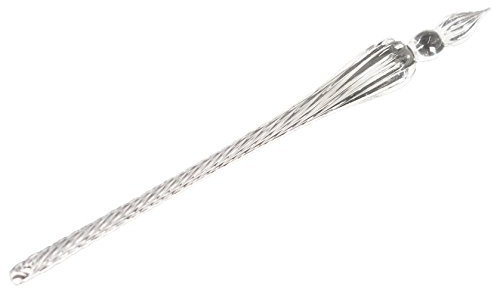Handgefertigter Kristall-Glasfederhalter, Kalligrafie-Federhalter, Glas-Signature-Federhalter, Business-Geschenk, schwarz, von Raylinedo® durchsichtig