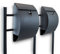 BITUXX® Doppel Standbriefkasten Briefkasten Postkasten Mailbox Letterbox Briefkastenanlage mit integrierten Zeitungsfach Dunkelgrau Anthrazit