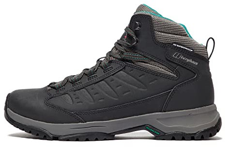 Berghaus Women's Expeditor Ridge 2.0 Waterproof Walking Boots | Breathable | Extra Cushion, Black/Dark Grey, 4