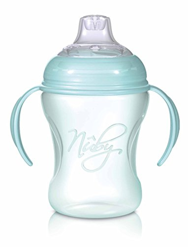 Nûby ID69002 Auslaufsichere Trinklerntasse, 240 ml, ab 6 Monate, transparent