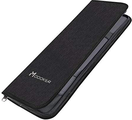 Modoker Herren-Geschenk-Krawattenetui für Reisen, Krawatte, Organizer, Tasche, Aufbewahrung, Manschettenknöpfe und Anzug-Zubehör, Schwarz, one size fit all, Business