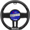 Sparco Lenkradbezug SPC - D-Type 35cm - kompatibel mit Peugeot 208 & 308 II, schwarz