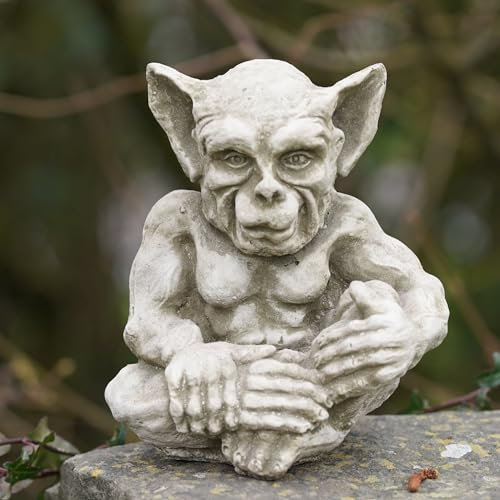 Reconstituted Stone Sprite A Statue | Vintage Gargoyle Gremlin Garden Ornament
