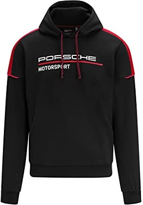 Stitched Motorsport Herren Kapuzenpullover FW Schwarz
