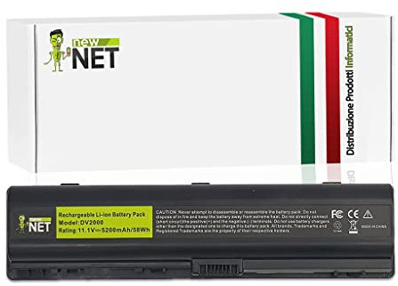 new net Batteries - Batteria Compatibile con HP Pavilion DV6115EU DV6700/CT DV6853CA DV6405EO DV6774TX DV6227CL DV6610EI DV6598EE DV6915TX DV6271EA DV6507EO [ 10.8-11.1 V - 5200 mAh - 58 Wh ]
