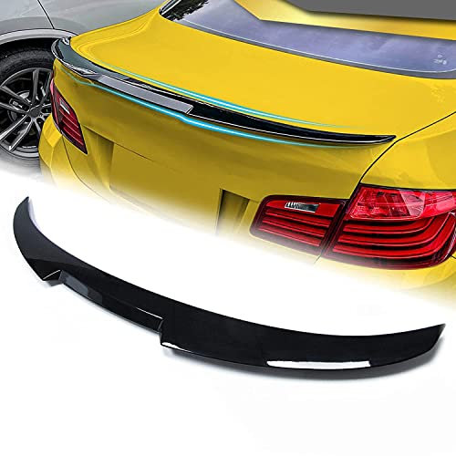 CANLAY Auto Spoiler Original Heckspoiler Flügellippe Dekoration für BMW 5er F10 F18 M5 Limousine 2010-2017 Dachfenster Kofferraum Nachrüstzubehör, Schwarzglänzend