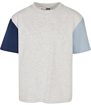 Urban Classics Herren Boys Organic Oversized Colorblock Tee lightgrey, 134/140