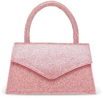 Steve Madden Damen Amina Mini-Griff mit Strasssteinen, Pink