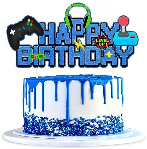 GCKAROTO Gamepad-HAPPY BIRTHDAY-Cake topper