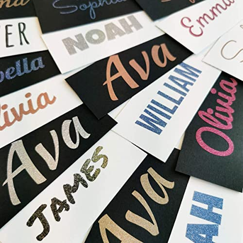 Personalised Name or Text Sticker, Custom Vinyl Decal (2cm Height)
