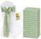 Lykoow Satin-Stuhlschärpen, Salbeigrün, Stuhlschärpen, Stuhlschärpen, dekorativ für Hochzeit, Empfang, Party, Hotel, Zuhause, Küche, Dekoration, Salbeigrün, 60 Stück