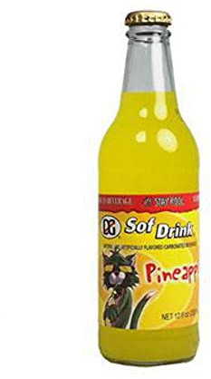 MASDG Pineaple Soda Glass Bottle 354ml Case of 24-Fd