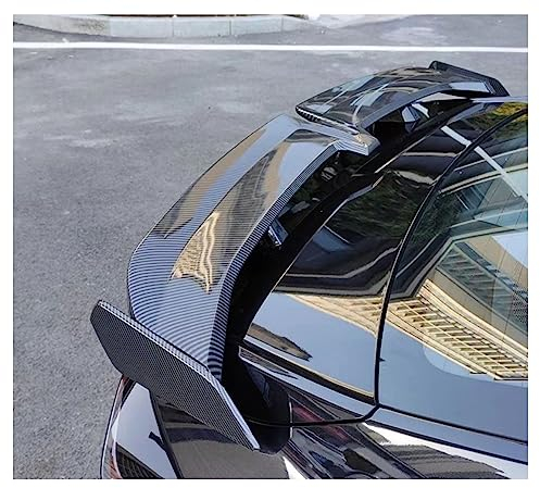 LORGL Hinteres Dach Spoiler,Flügel Spoiler Oberfläche,Auto hinteren Kofferraum Spoiler,für BMW e90 3 Series 320i 320d 2005-2011,Carbon Fiber