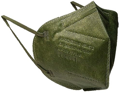 MASCHERINE VENETE - 20 mascherine FFP2 confezionate singolrmente (VERDE MILITARE)
