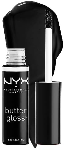 NYX PROFESSIONAL MAKEUP Butter Gloss, Non-Sticky Lip Gloss - Licorice (Black)