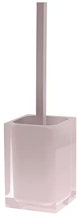 Gedy Rainbow Escobillero baño, Resina, Rosa, 9,8 x 9,8 x 37,5