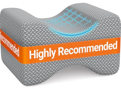 BlissTrends Memory Foam Kniekissen, Kniekissen für Seitenschläfer, Beinkissen zum Schlafen, Erhöhungskissen zur Linderung verdrehter Wirbelsäule, Ischias, Beintaubheit, Rücken, Gelenk, Hüfte,
