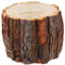 IWOWHERO Pot De Fleurs Dextérieur en Bois Naturel Design en Écorce Décoration De Tronc Darbre