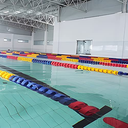 UNbit Pool-Sicherheitsseil, Pool-Seil, Pool-Trennseil-Schwimmer, Sicherheitsschnur-Sets for Wettbewerbe, Training, schwimmende Absperrung zur Trennung gefährlicher Wasserbereiche, einfach zu montieren