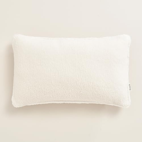 room99 Boucle 30 x 50 cm Zierkissenbezüg Kissenbezüg Kissenhüll Dekorative Dekokissen Wurfkissenbezug Deko Aesthetic Modern Schlafzimmer Wohnzimmer Teddy helle Creme,1 Stück