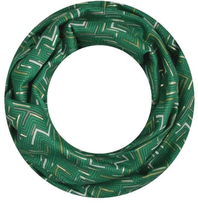 Majea Loop Schal Damen Schlauchschal Halstuch schmaler Loopschal (880051) (grün 7)